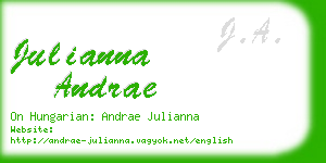 julianna andrae business card